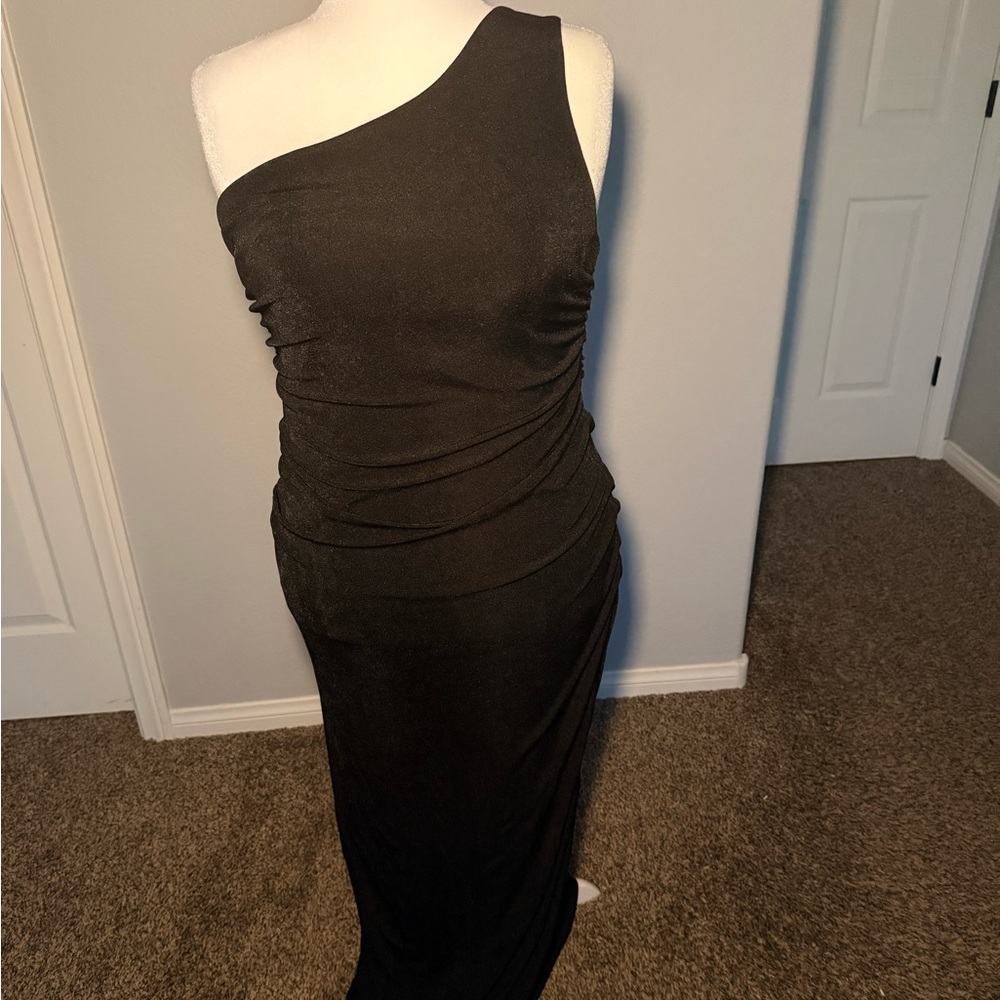 Princess Polly Black One-Shoulder Dress